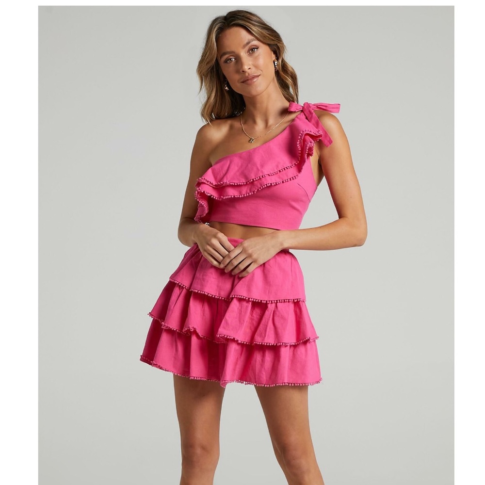 Showpo two piece set hot pink